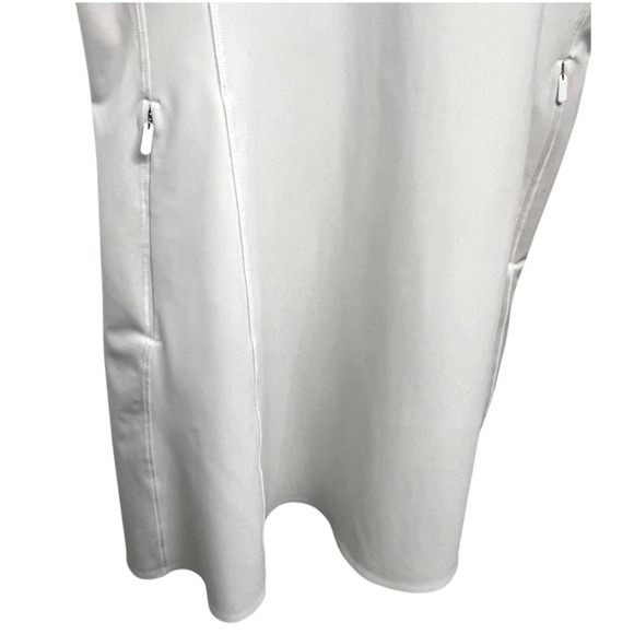 Athleta Levitate White Athletic Sports Racerback Tennis Pickleball Dress Women L - Picture 7 of 11